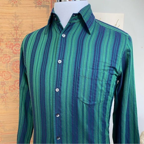 Dolce & Gabbana Striped Button Down Shirt Made In Italy - Picture 5 of 15